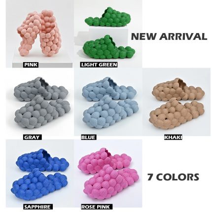 Unisex Summer Slides For Women Outdoor Close Toe Slippers Bubble Massage Litchi Sandals Brand Fashion Designer Sandals Men Clogs 2
