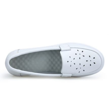BEYARNE Four Seasons woman Pure black and white soft platform full sole nurse air cushion Shoes Women Genuine shoesL007 1