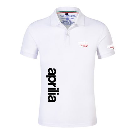 2022 Aprilia Racing RSV4 Men's New Summer Cotton Polo Shirts Casual Solid Harajuku Fashion Leisure Print Popular Comfortable Top 2