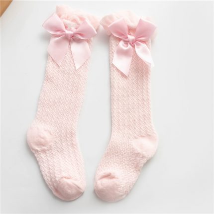 Girl Long Tube Princess Children's Knee High Socks Kids Dance Socks Girl Cute New Bow Long Socks High Quality Kids Sock 0-3years 2