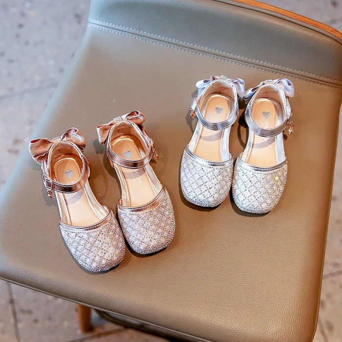 Summer Newborn Baby Girls Sandals Children Sandals Toddler Infant Kids Soft Bottom Bow Rhinestone Princess Shoes 1