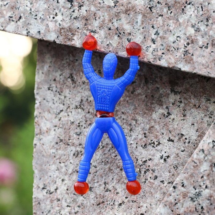 10pcs Magical Tumbling Climbing Wall Climbing Spiderman Children Toys Ground Floor People 3