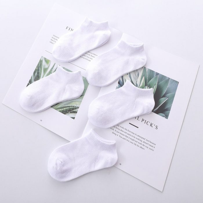 Children Boat Socks Summer White Solid Color Cotton Short Spring Style Soft Baby Socks Sheer 2023 Clothing Accessories 1