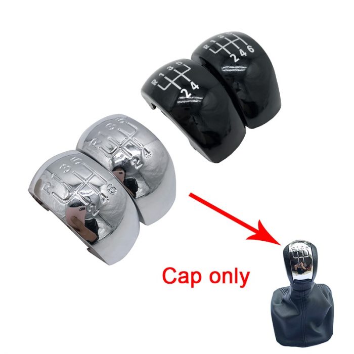 5 / 6 Speed Chrome Black Car Styling Gear Knob Cap Emblem Cover Lever Stick Pen For Skoda Octavia MK2 II (04 -08) II FL (08-11) 1