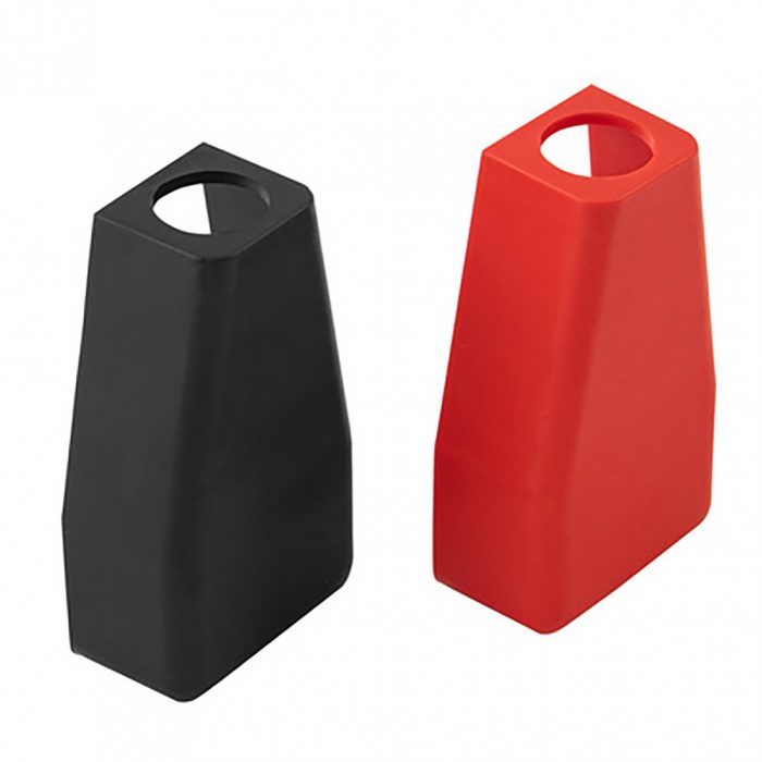 2pcs Car Battery Terminal Covers Positive Negative Top Post Cap Protection Insulate Case Battery Wire Connectors Rubber Caps 5