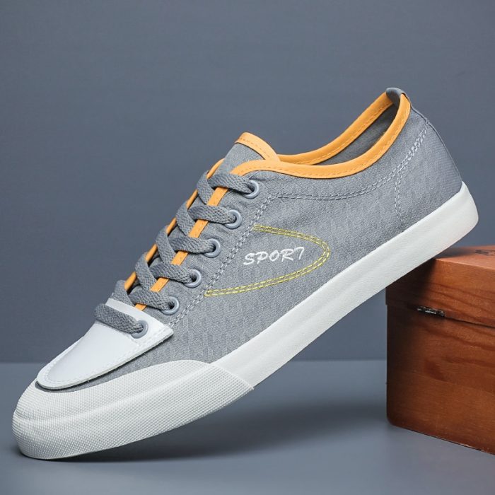 Men's Vulcanize Shoes Fashion Outdoor Breathable Casual Trendy Sneakers Male Canvas Shoes Platform Sneakers New Spring Summer 1