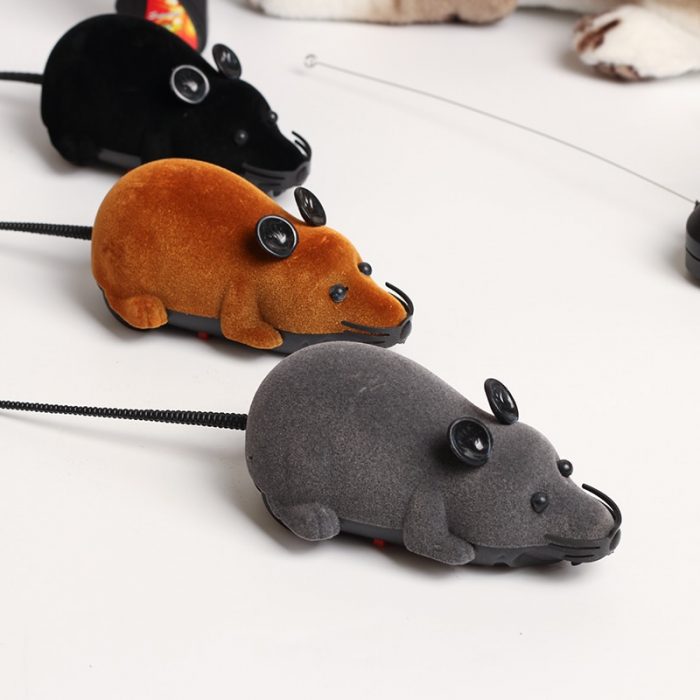 Funny Cat Toy Mouse Wireless Remote Control Simulation Mouse Electric Funny Cat Pet Toy with Remote Control Pet Toys Cat Toys 1