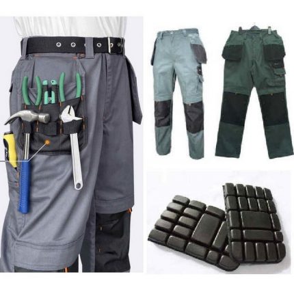Men's Multi-Pocket Cargo Pants Outdoor Work Pants Wear-Resistant Pants Worker's Trousers With Leg Bag 2
