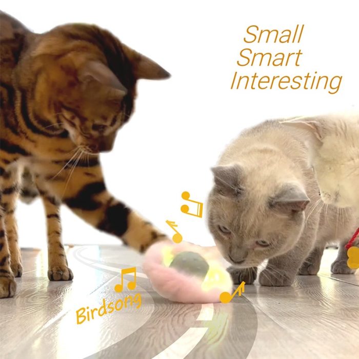 Smart Sensing Cat Toy Electric Rolling LED Pet Cat Ball Toys Interactive Automatic Rechargeable Sound for Activity Indoor 2