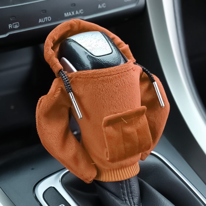 Fashion Hoodies Car Gear Shift Knob Cover Manual Handle Gear Shift Decor Hoodie Covers Automatic Car Interior Accessories 3