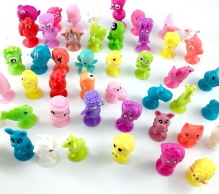 10/20/30pcs Mini Monster Sucker Capsule Model Little Cartoon Anime Animal Action Figures Suction Cup Puppets Toys For Children 2