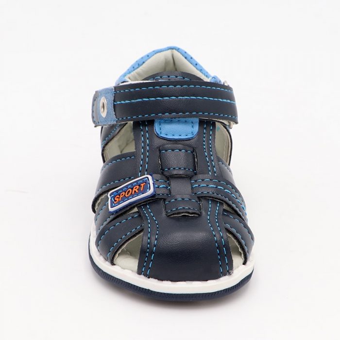 Cute eagle Summer Boys Orthopedic Sandals Pu Leather Toddler Kids Shoes for Boys Closed Toe Baby Flat Shoes Size 20-30 New 1