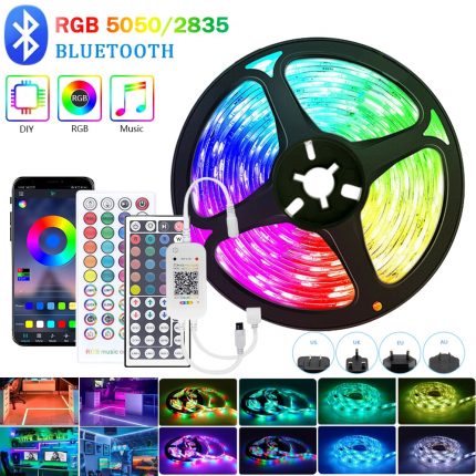 Rgb Led Strip Waterproof 2835 5050 Wifi Alexa Led Tape 12V Ice Table With Remote Control 5M 10M Children Lighting For The Room 1