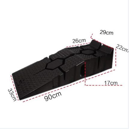 1Pair Black 2500KG Heavy Duty Car Ramps 900mm Long Antiskid Working Ramp Auto Oil Changing Repair Maintenance Jack Lift Tools 2