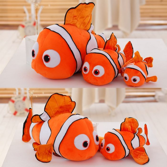 Cartoon Anime Disney Super Cute Nemo ClownfishToy Simulation Marine Life Doll Children's Birthday Gift 1