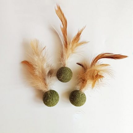 Pet Mint Ball Cat Toy Mouse Animal Feather Cat Toy Pet Supplies Cat Toy Pet Interactive Chew Toy Pet Accessories Cat Tooth Clean 1