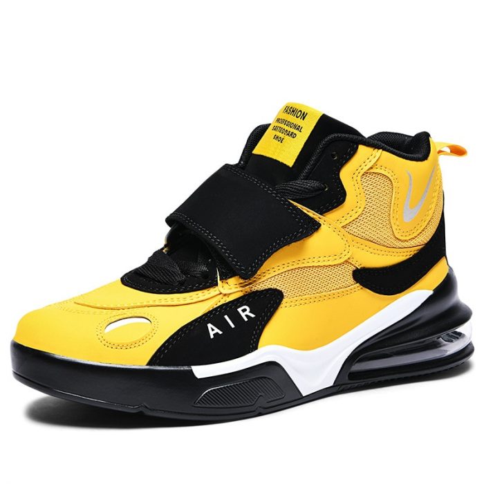 Air Cushion Men's Vulcanized Shoes Outdoor Casual Sports Shoes Male High Top Comfortable Basketball Shoe Breathable Sneaker Men 1