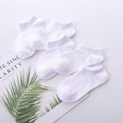 Children Boat Socks Summer White Solid Color Cotton Short Spring Style Soft Baby Socks Sheer 2023 Clothing Accessories 2