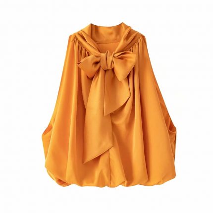 Klacwaya Top Women 2021 Sexy Blouses Orange Crop Ladies Shirts Halter Sleeveless Girl Summer Blusas Clothing Female Chic Tops 2