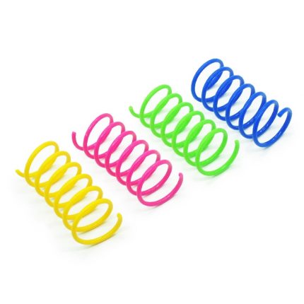 8/20/50Pcs Kitten Cat Toys Wide Durable Heavy Gauge Cat Spring Toy Colorful Springs Cat Pet Toy Coil Spiral Springs Pet Intera 2