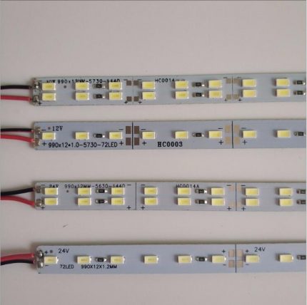 1pcs 12V/24V 24/48LED 5730 LED Interior Strip Bar Light Car Van Caravan Boat Truck Trailer lamp For Outdoor Camping Home 2