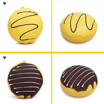 INS 1 pcs Artificial Cake Model Bakery Ornament Kids Toy Real Touch Fake Food Simulation Donut PU Doughnut Home Decor 2