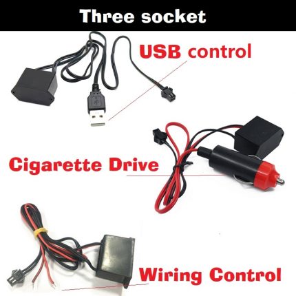 Automobile Atmosphere Lamp Car Interior Lighting LED Strip Decoration Garland Wire Rope Tube Line Flexible Neon Light USB Drive 2