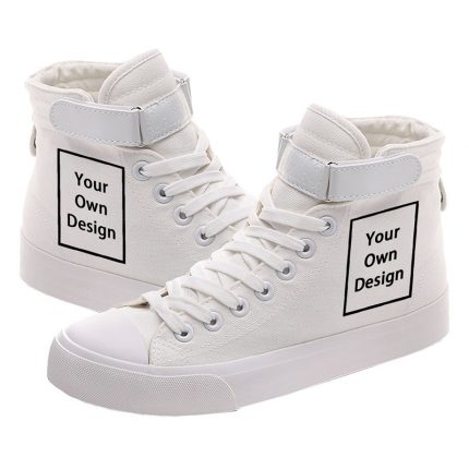 Your Own Design Logo Picture Custom Men Women Diy Shoes Casual High Top Shoes Canvas Sneakers Boy Girls Sport Shoes 2