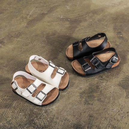 Summer kids flat sandals girls soft sol non slip beach shoes boys school casual sports sandals Children's shoes 2