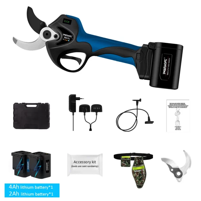 21V Cordless Electric Pruning Shears Pruning Garden Scissors Bonsai Tree Pruning Branches Battery Cutter Landscaping Garden Tool 3