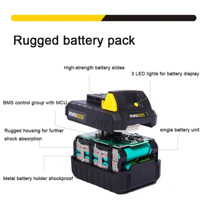 20V Handheld Tiller Garden Rotary Cultivator Machine Cordless Garden Power Tool Professional Portable Cultivator Garden ToolS 6