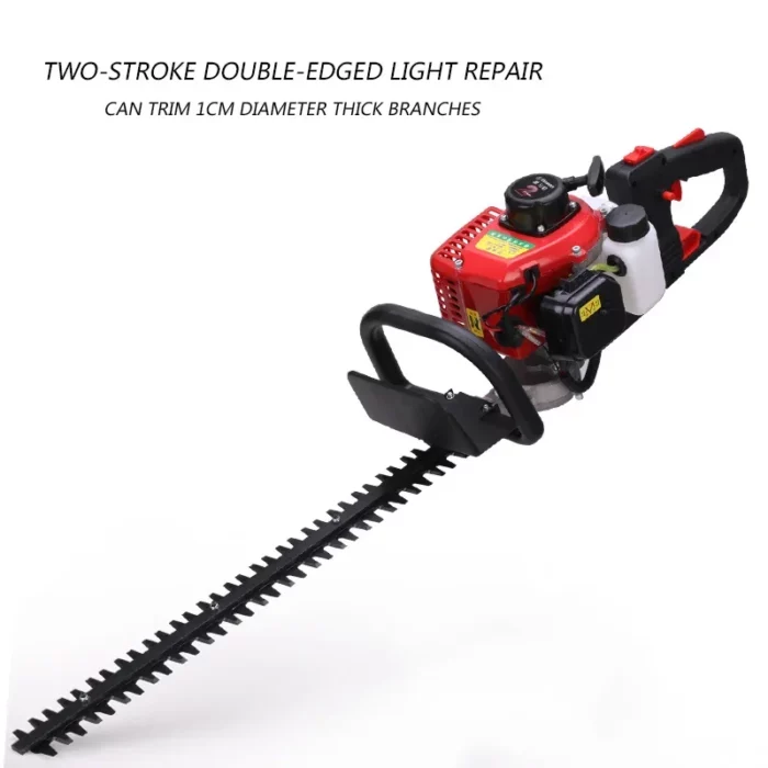 68CC Two-Stroke Gasoline Double-Blade Light Hedge Trimmer Tea Tree Trimmer Backpack Garden Thick Branch Trimmer Electric Tool 6
