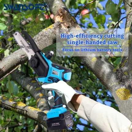 5 Inch Chainsaw Brushless Electric Chain Saw Garden Power Tools Wood Cutting Rotary Saw 2